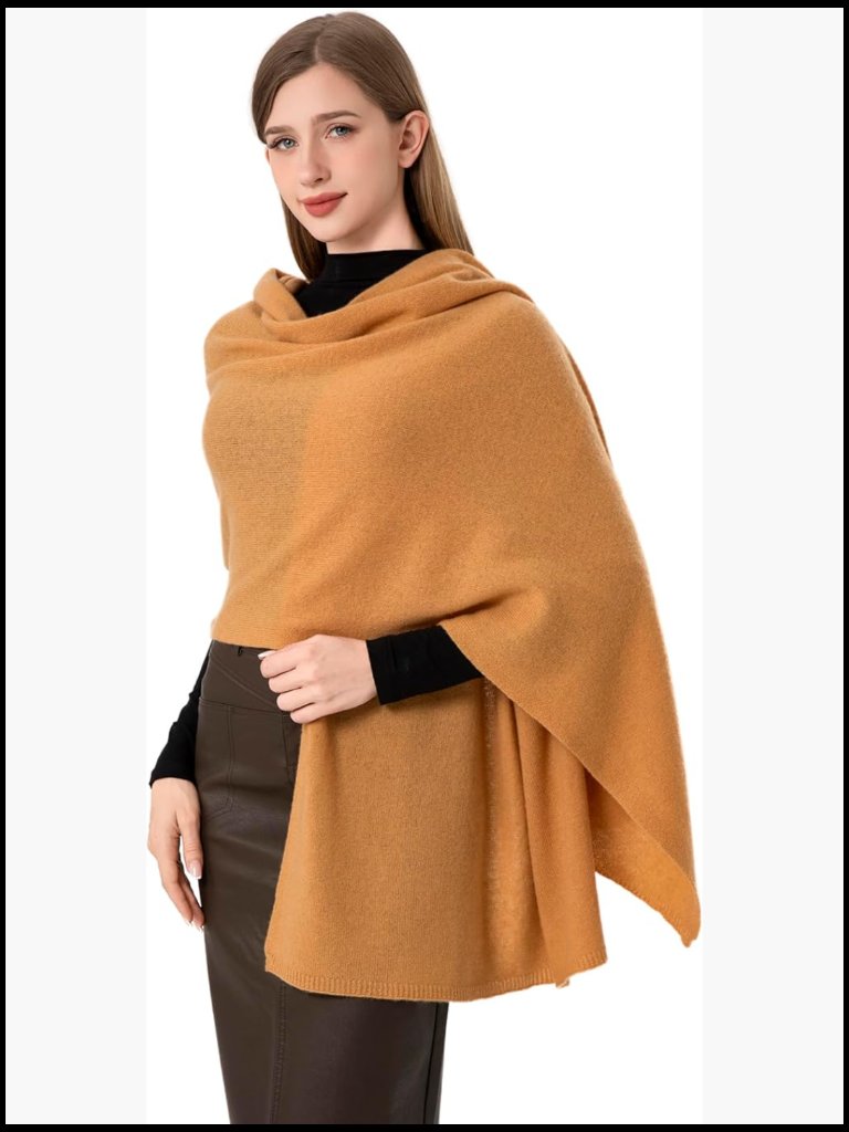 Cashmere Blend Wrap Scarf Shawl Extra Large Soft Knitted Pashmina Travel